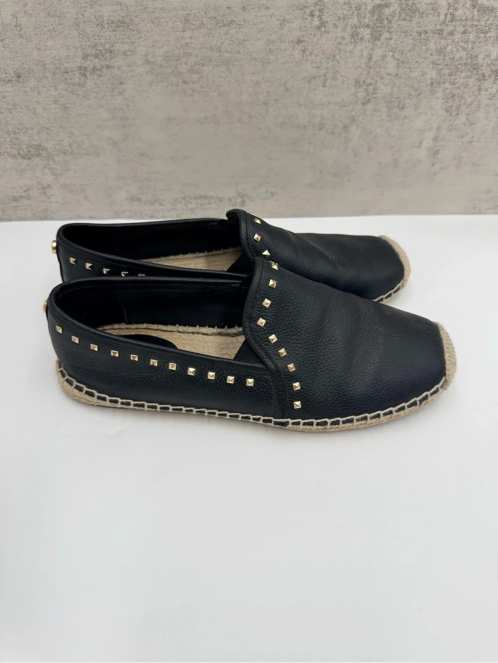 Michael Kors Studded Leather Espadrille Flats | Women’s 6.5